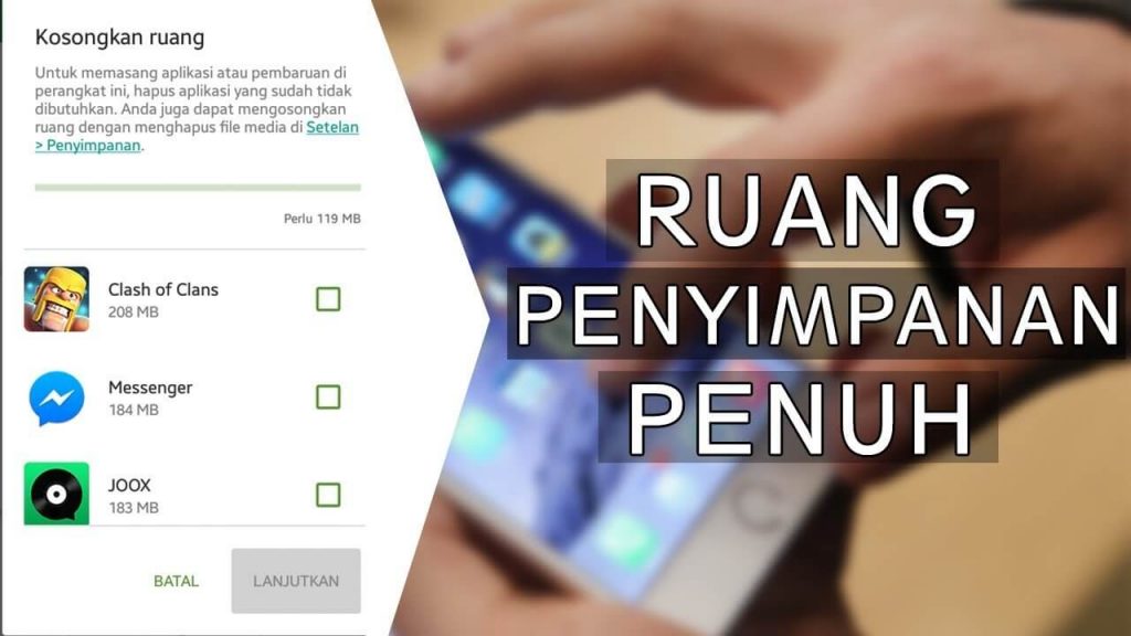 Cara Download Aplikasi Android Saat Memori Penuh
